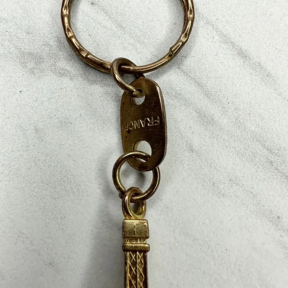 Paris France Eiffel Tower Souvenir Keychain Keyring
